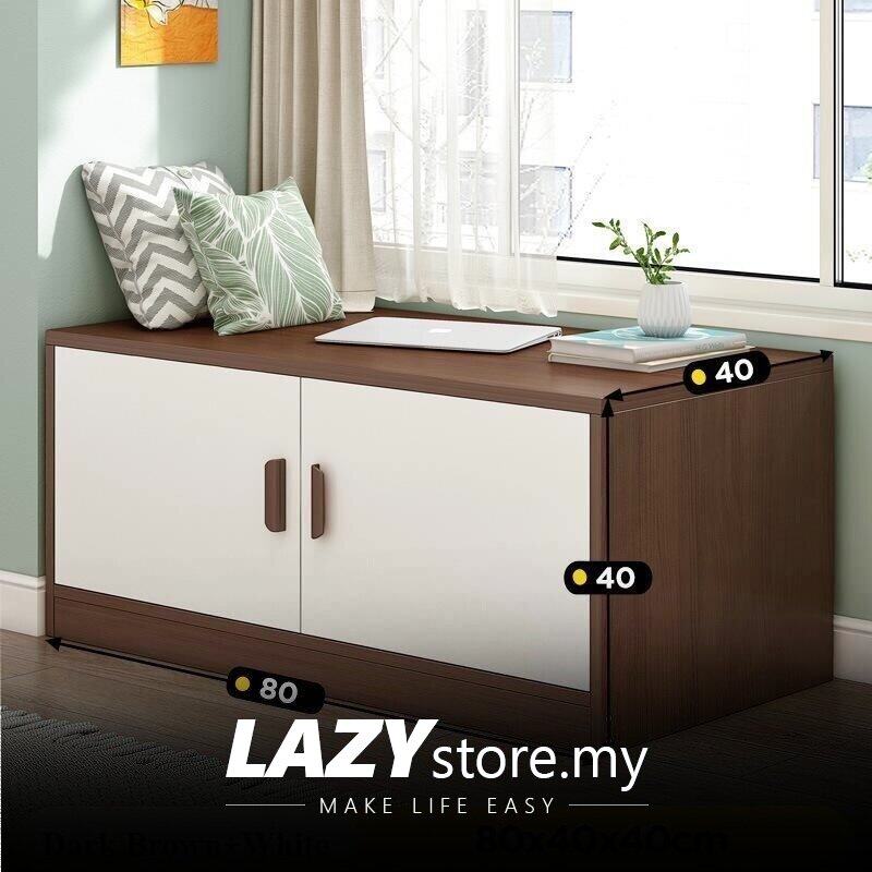 LAZYstore Bay Window Cabinet Floor Cabinet Storage Balcony Cabinet ...