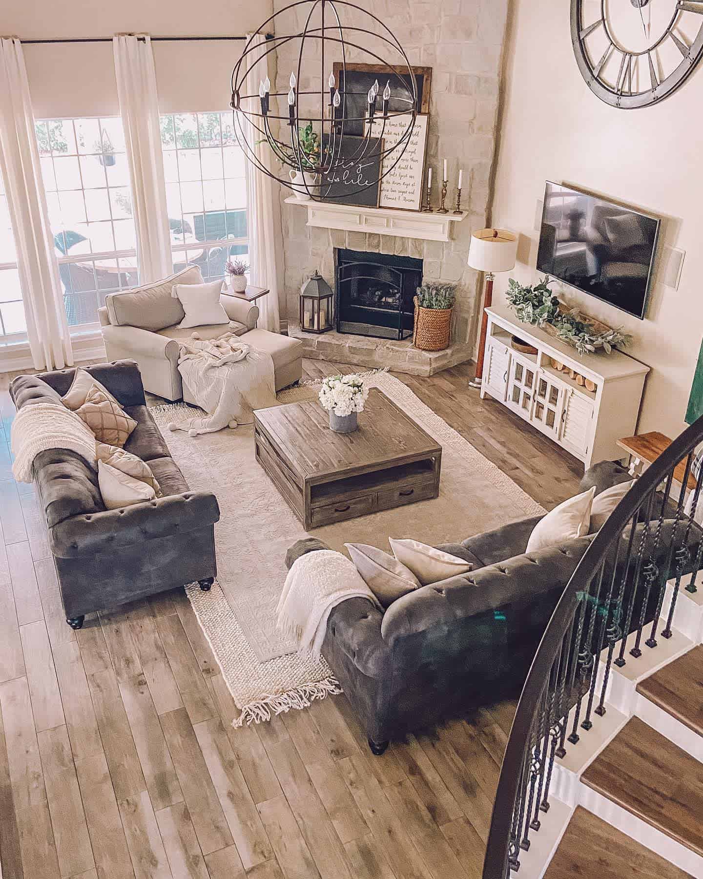 Modern Farmhouse Living Room Ideas For Renovation - Archute