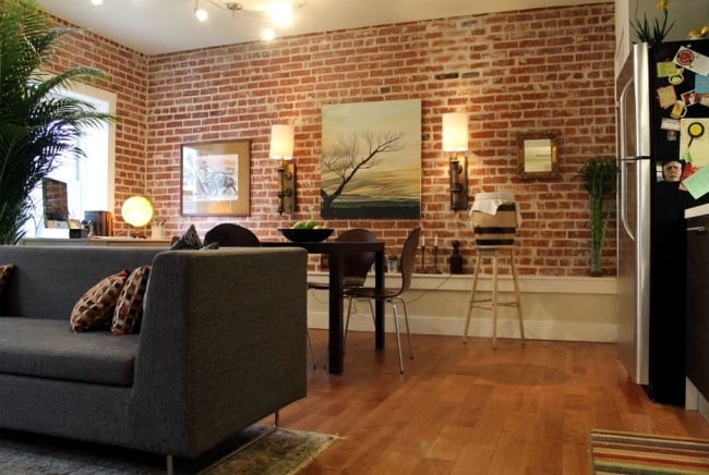 20 Living Room Designs with Brick Walls