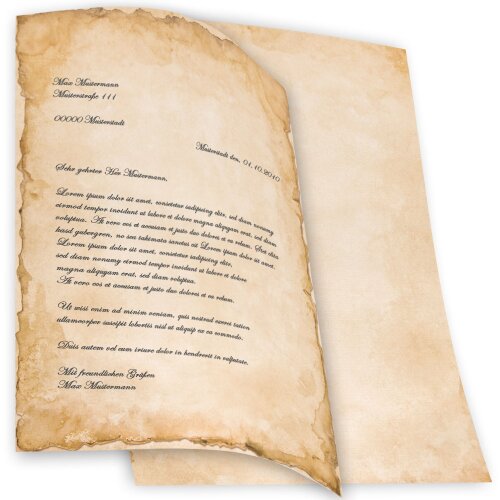 Briefpapier Vintage Antik & History Motivpapier | Paper-Media