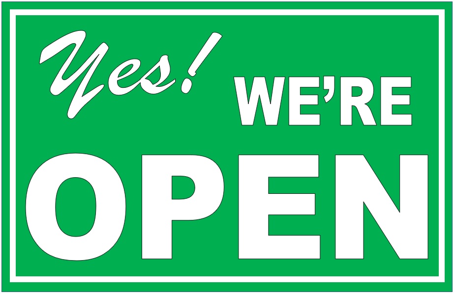 Laminated Yes were OPEN signage A4 Size | Lazada PH