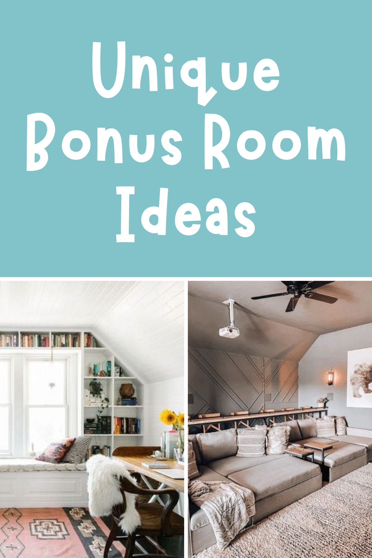 47 Unique Bonus Room Ideas + Designs – Pink Pop Design