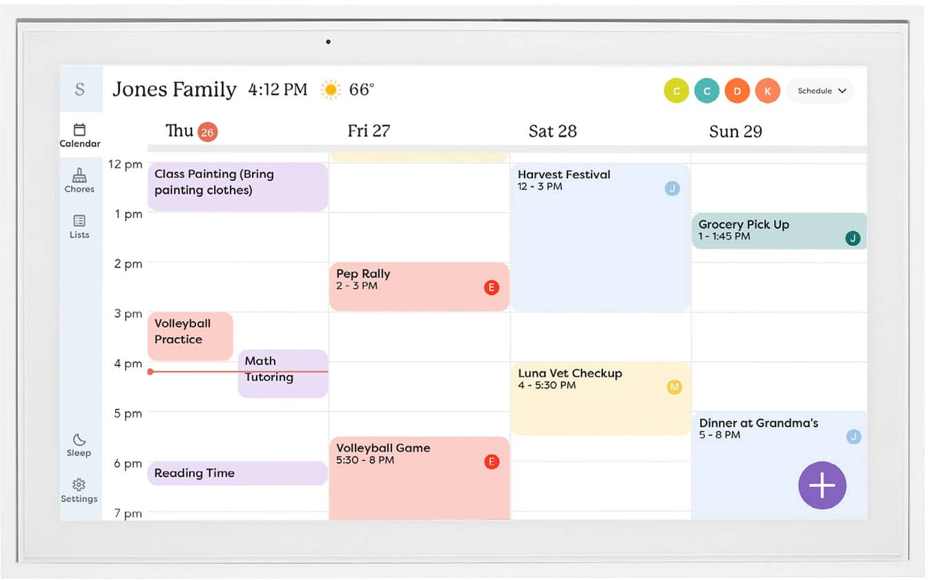 Customer Reviews: Skylight Calendar: 15 Inch Touchscreen Smart Calendar ...
