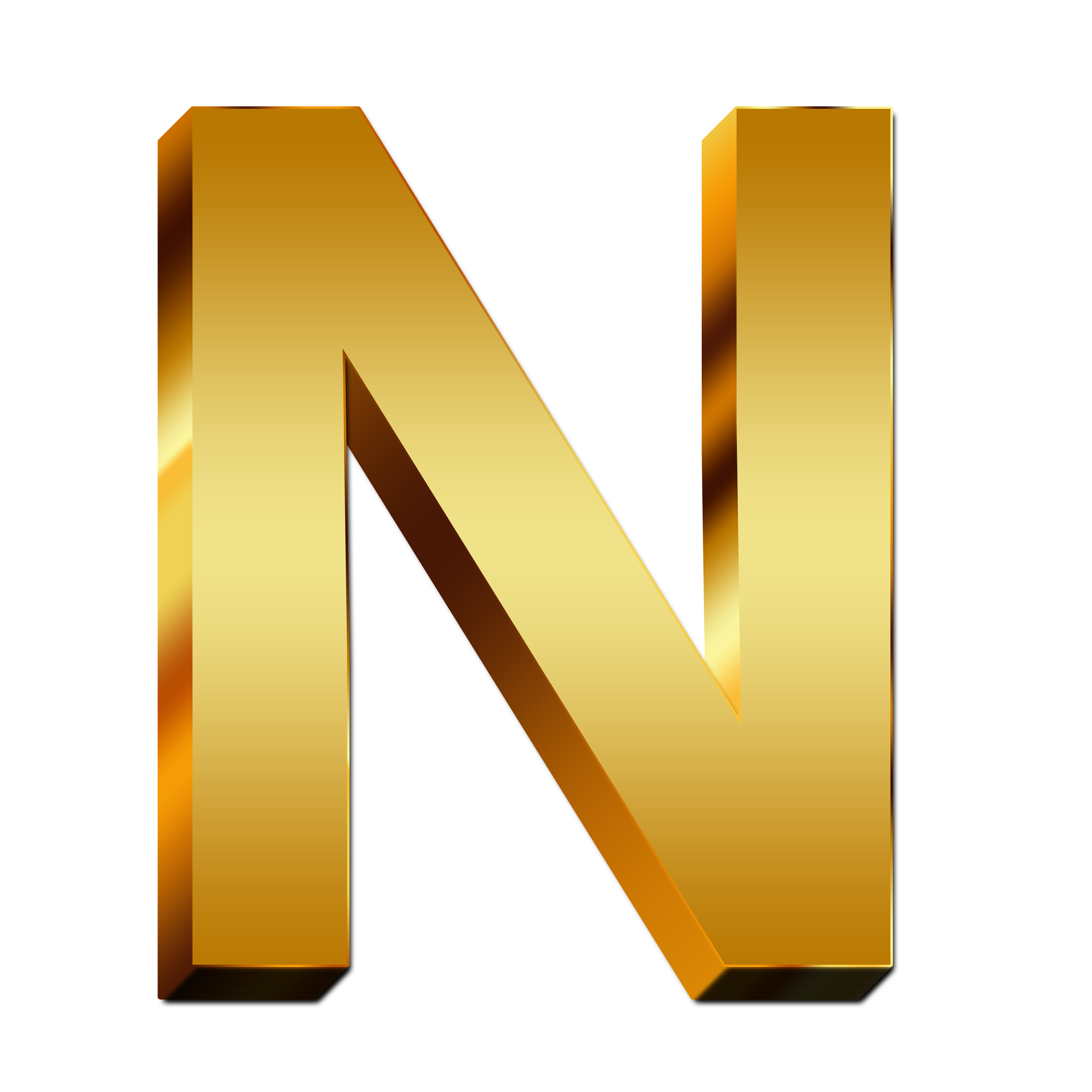 Letter N PNG transparent image download, size: 3543x3543px