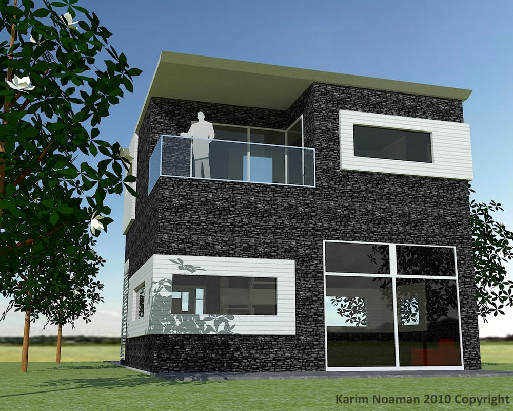 Simple Modern House Design by knoaman on DeviantArt