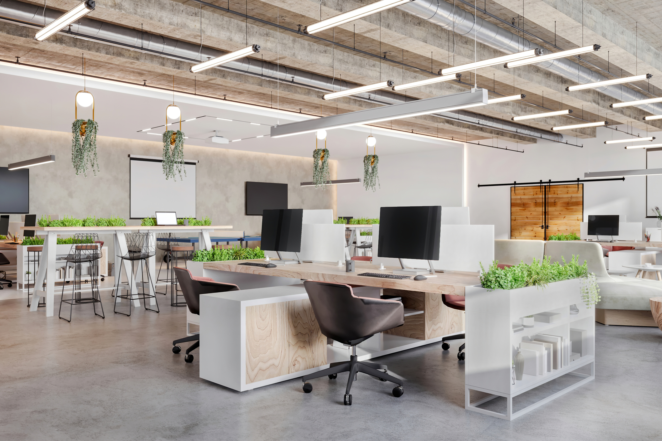 Modern open plan office space interior | PSN