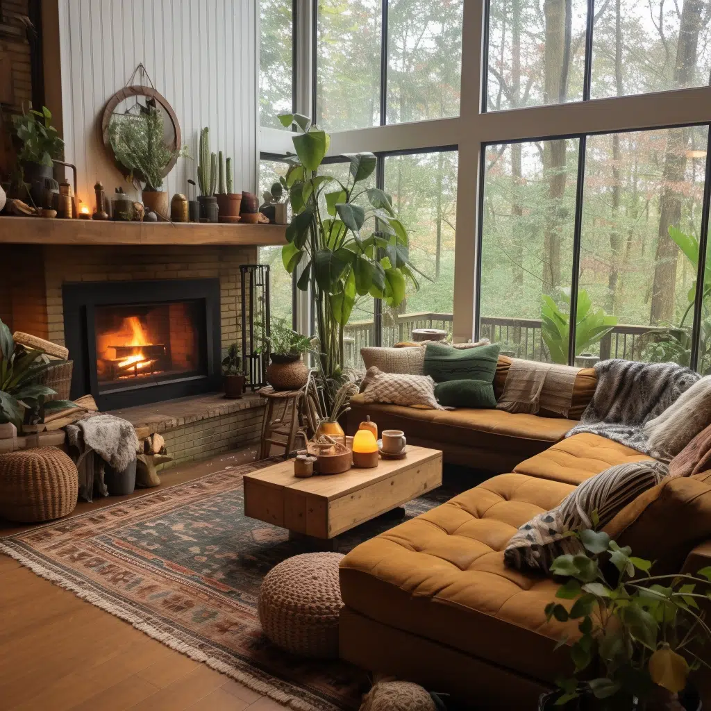 Earth’s Embrace: Cozy Earthy Living Rooms Await! - Quiet Minimal