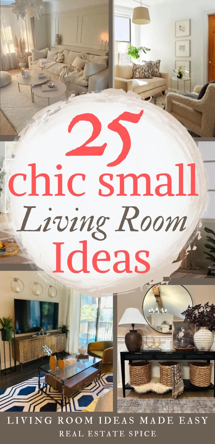 45 Small Living Room Ideas To OPTIMIZE A Tiny Space