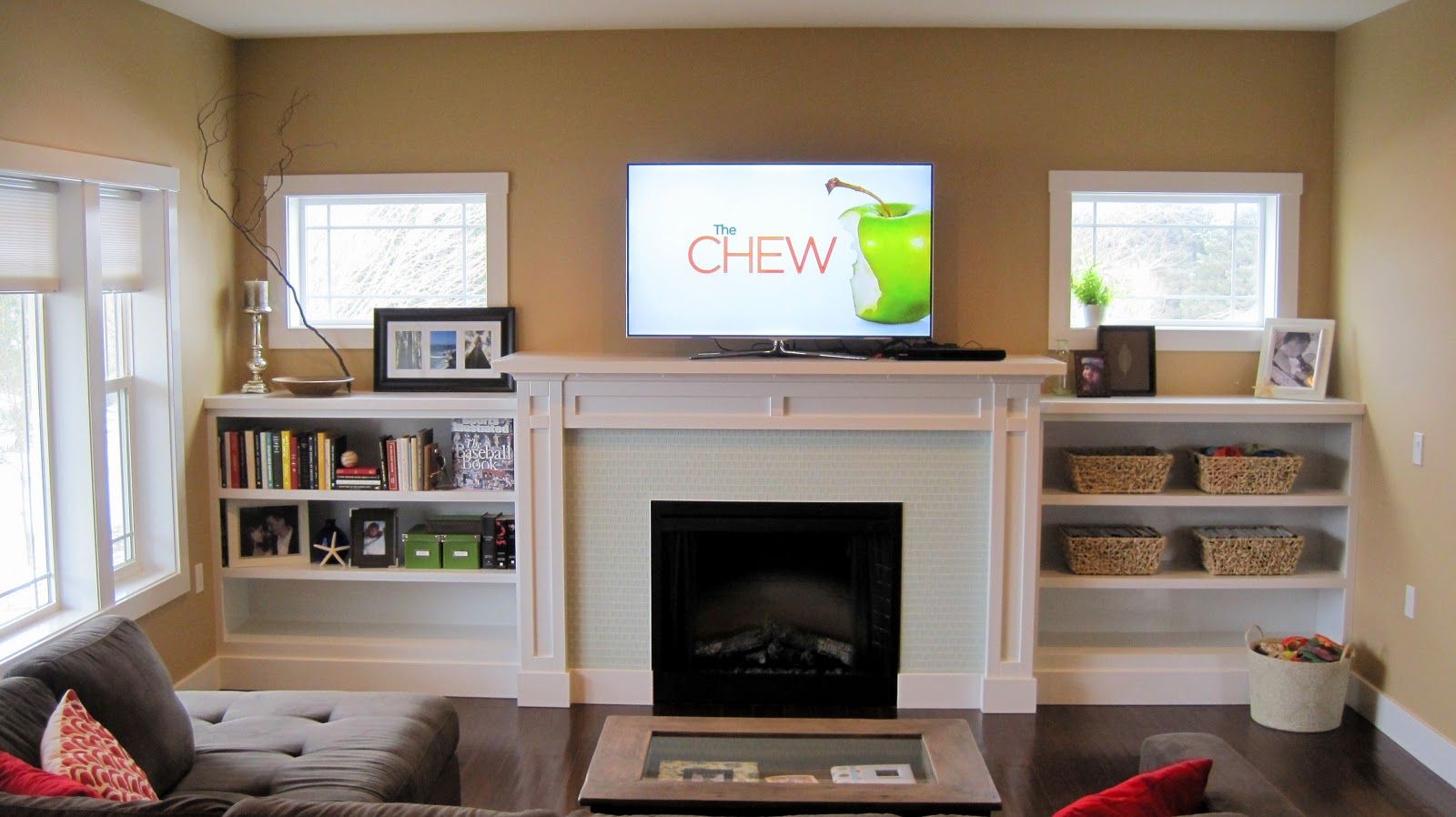 Living Room Built In Shelves | Beautiful Living Room