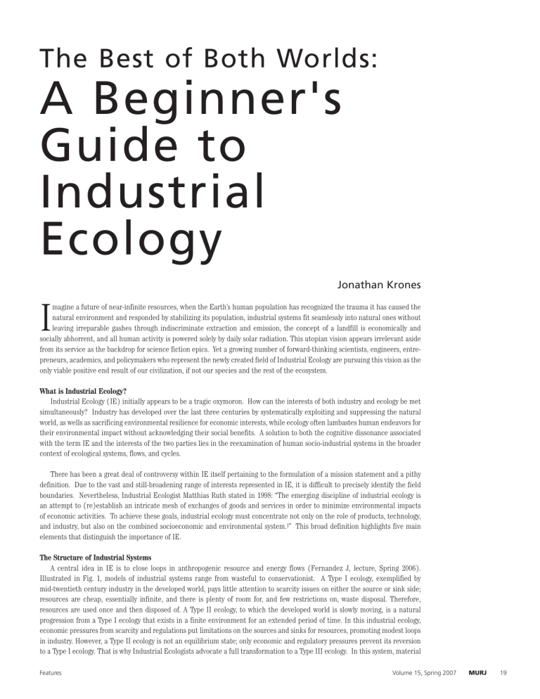 Industrial Ecology: A Beginner's Guide