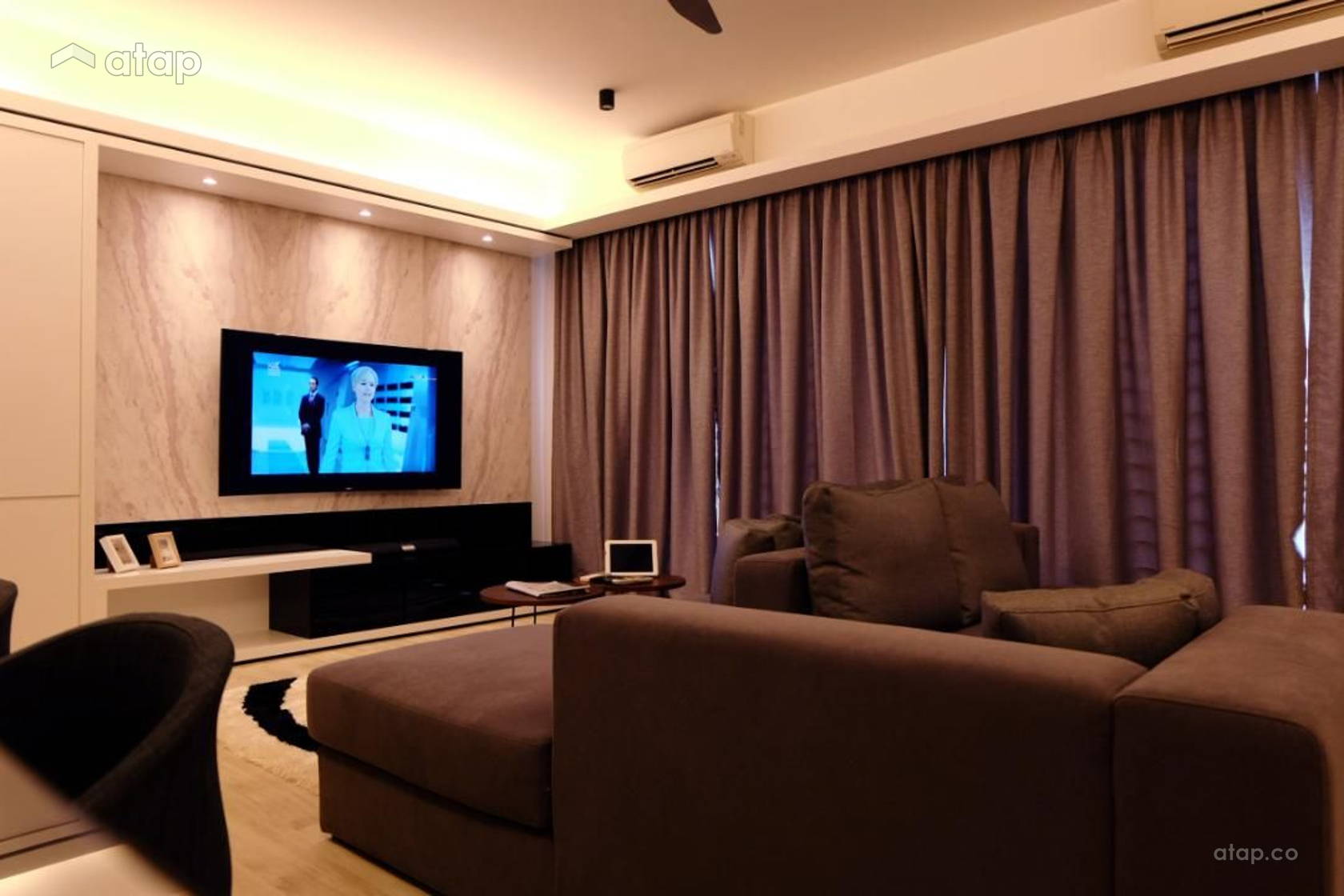 Contemporary Modern Living Room condominium design ideas & photos ...