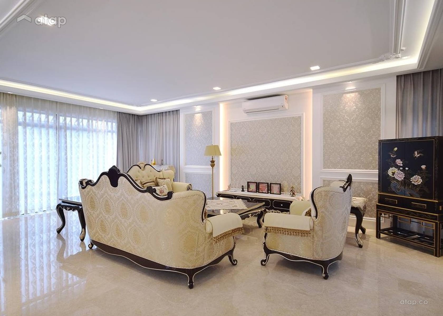 Classic Modern Living Room bungalow design ideas & photos Malaysia ...