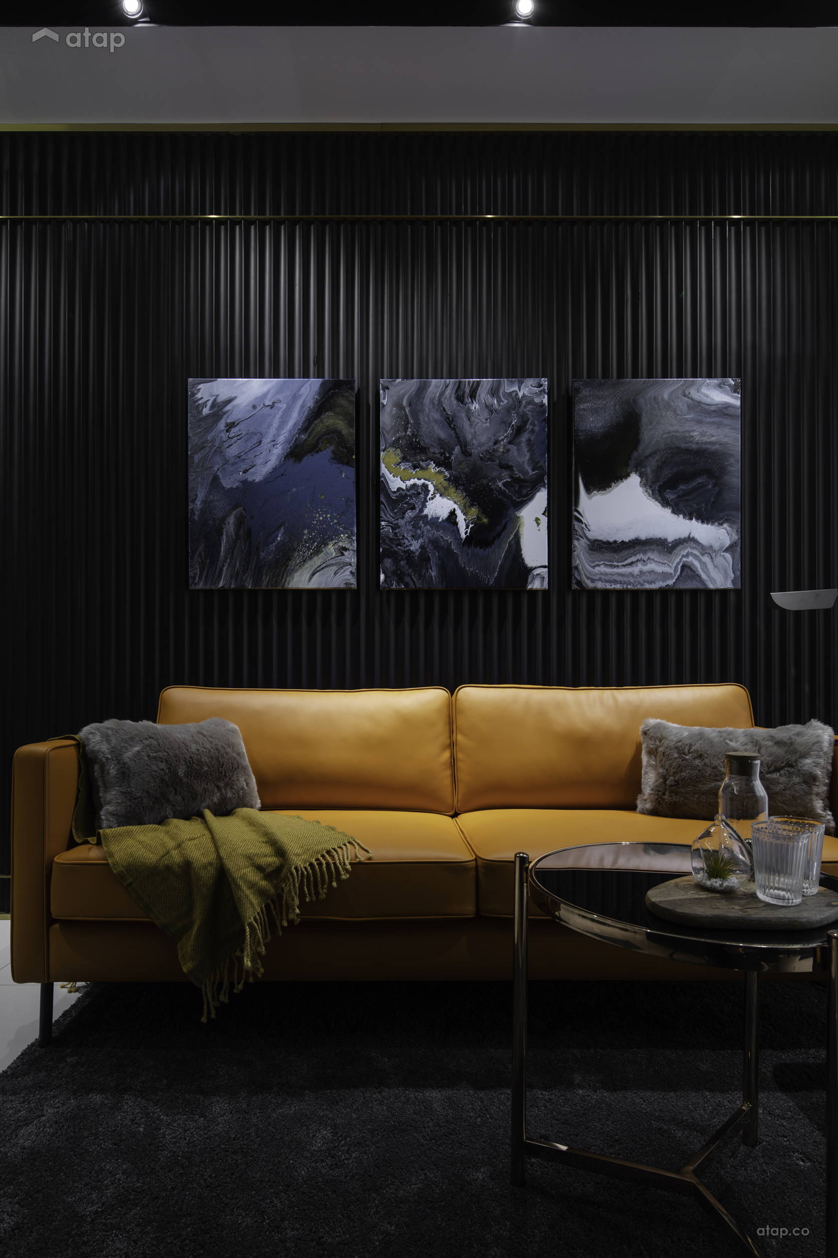 Classic Contemporary Family Room Living Room condominium design ideas ...