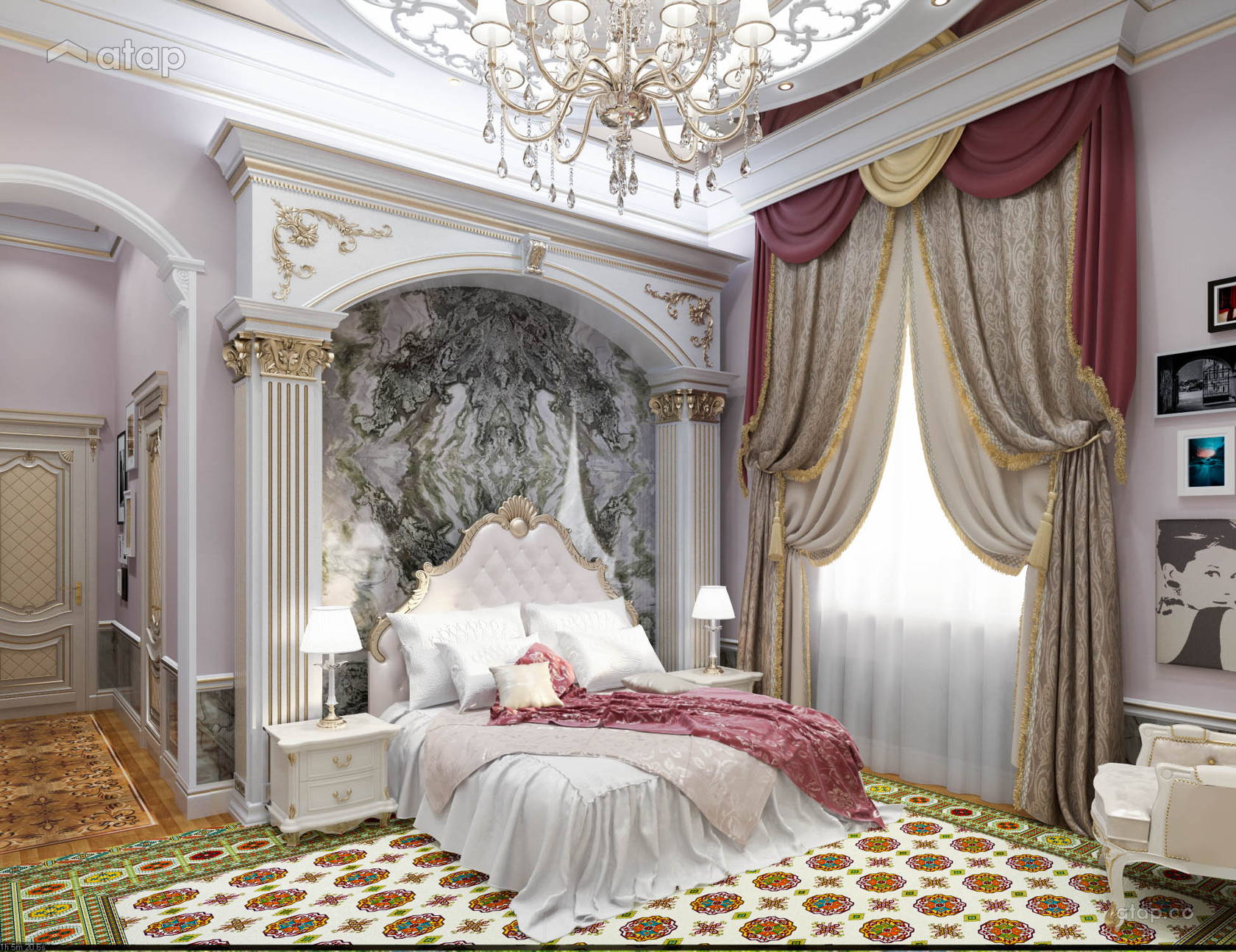 Classic Vintage Bedroom Living Room condominium design ideas & photos ...