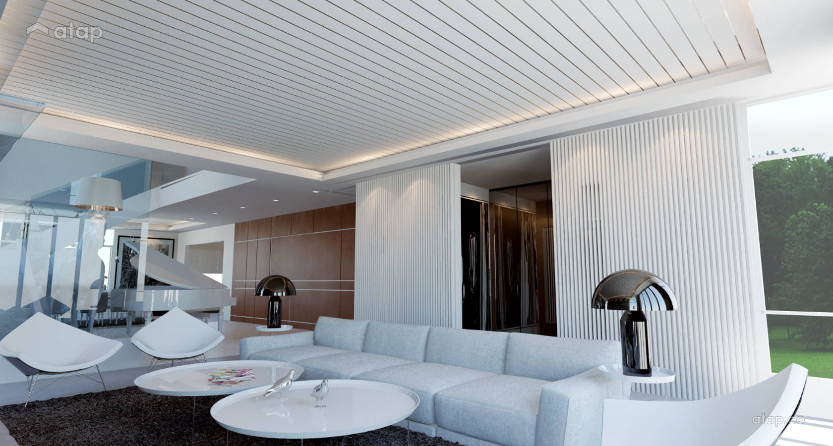 Classic Modern Living Room bungalow design ideas & photos Malaysia ...