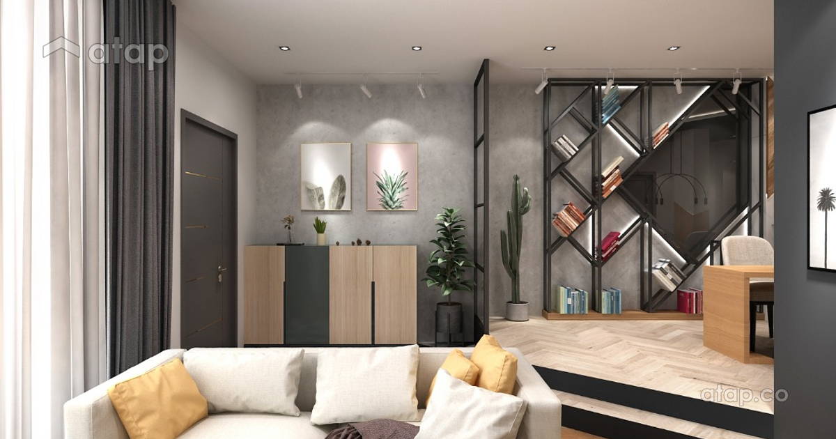Classic Contemporary Family Room Living Room terrace design ideas ...