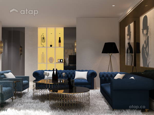 Modern Vintage Family Room Living Room bungalow design ideas & photos ...