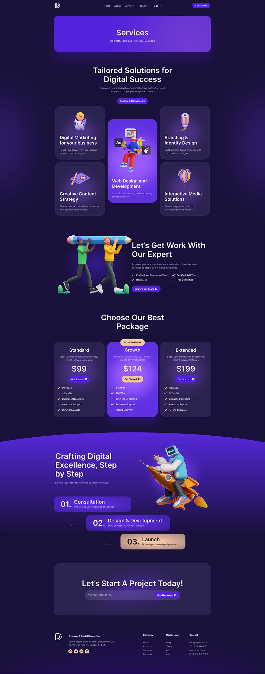 Digenzy - Creative Digital Agency Elementor Template Kit by holylinedesign