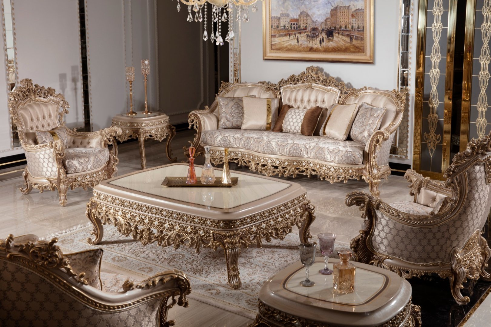Classic Sofa Set Living Room | Baci Living Room