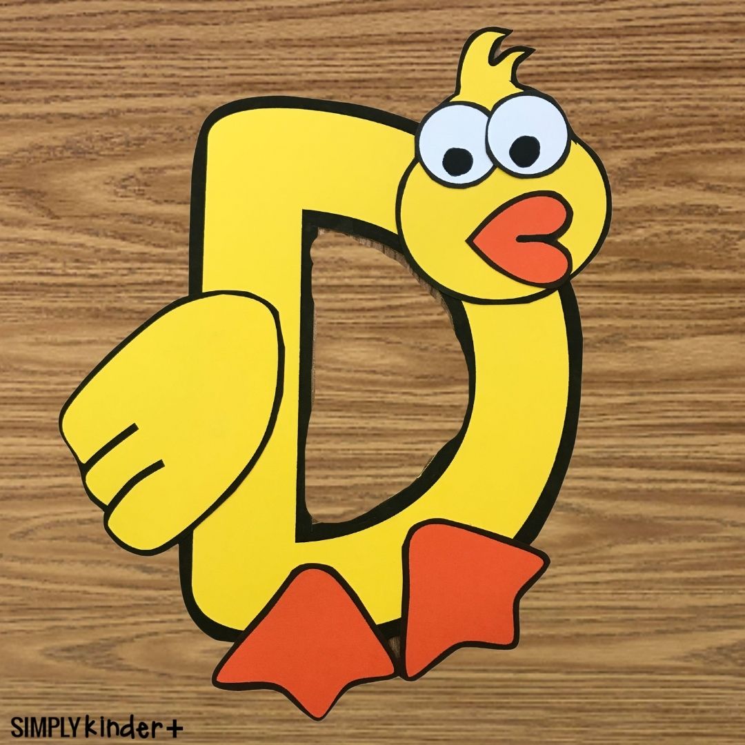 Uppercase Letter D Alphabet Craft - Simply Kinder Plus