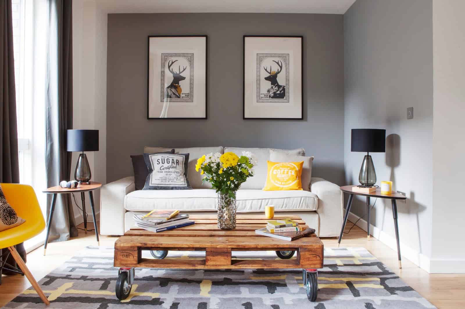 19 Most Practical Grey and Mustard Living Room Inspirations for Your ...