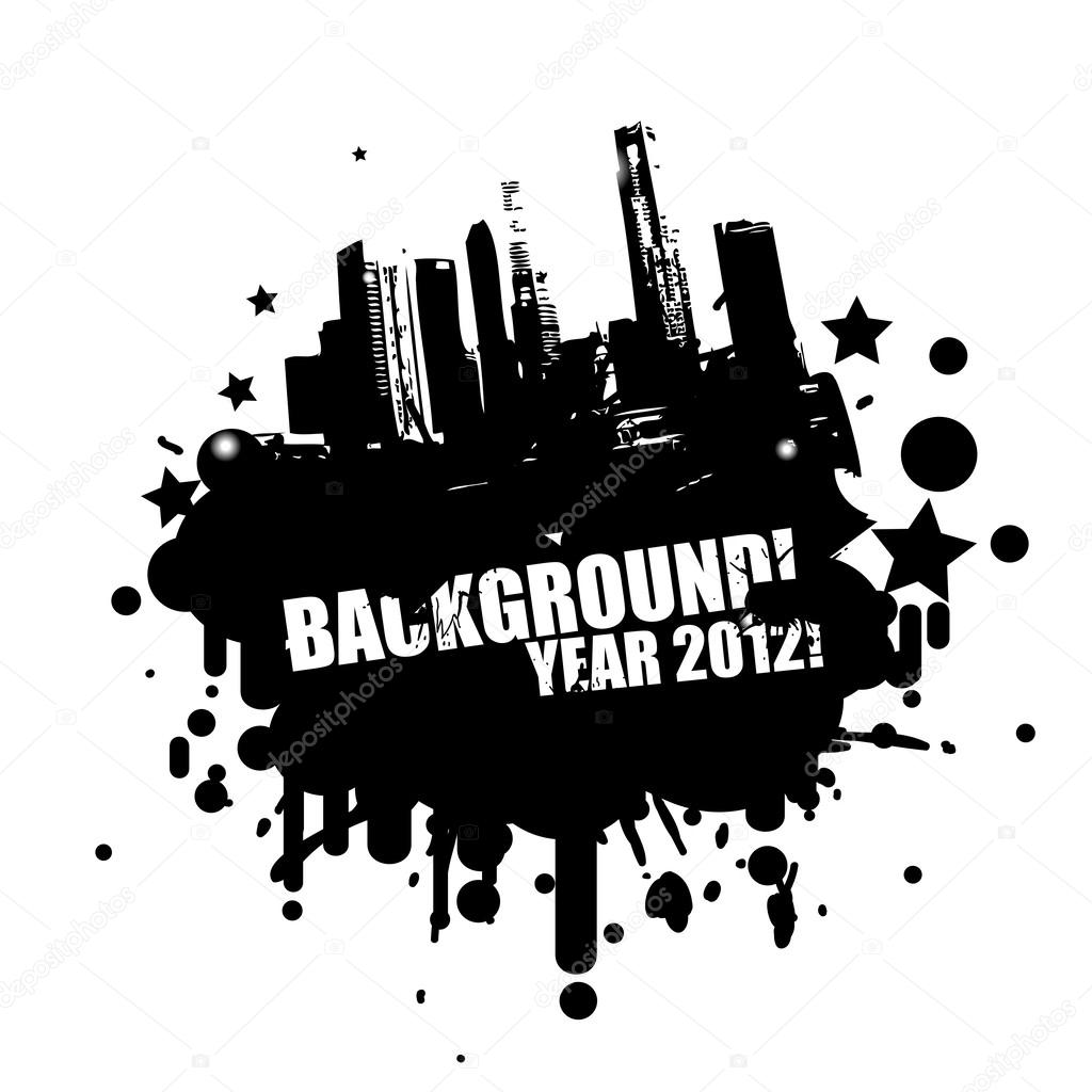 Grunge city background.Vector — Stock Vector © pokomeda #26879363