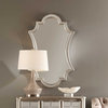 Uttermost Elara Mirror | Antiqued Silver Arched Wall Mirror ...