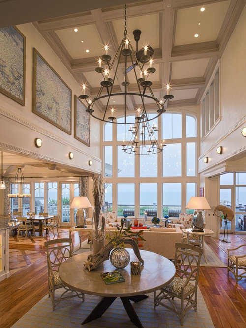 High Ceiling Living Room | Houzz