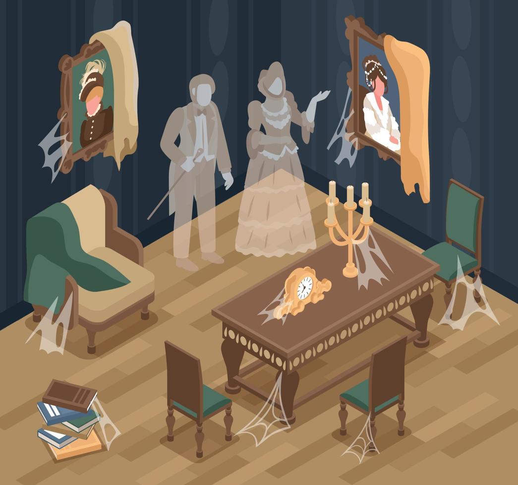 Old Room Interior Background 4442014 Vector Art at Vecteezy