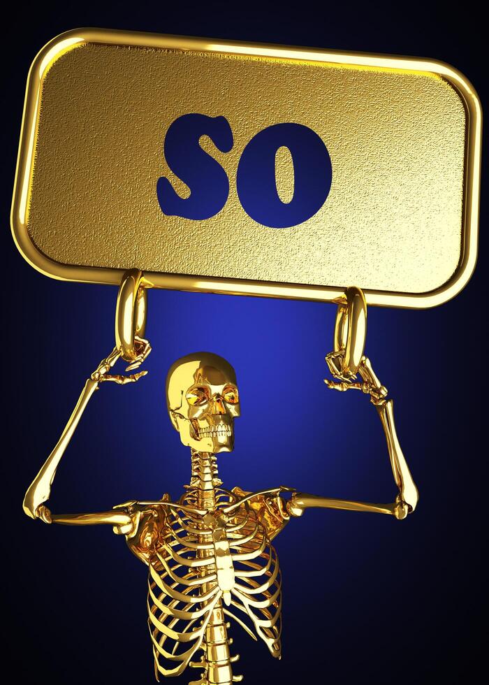 so word and golden skeleton 6353018 Stock Photo at Vecteezy
