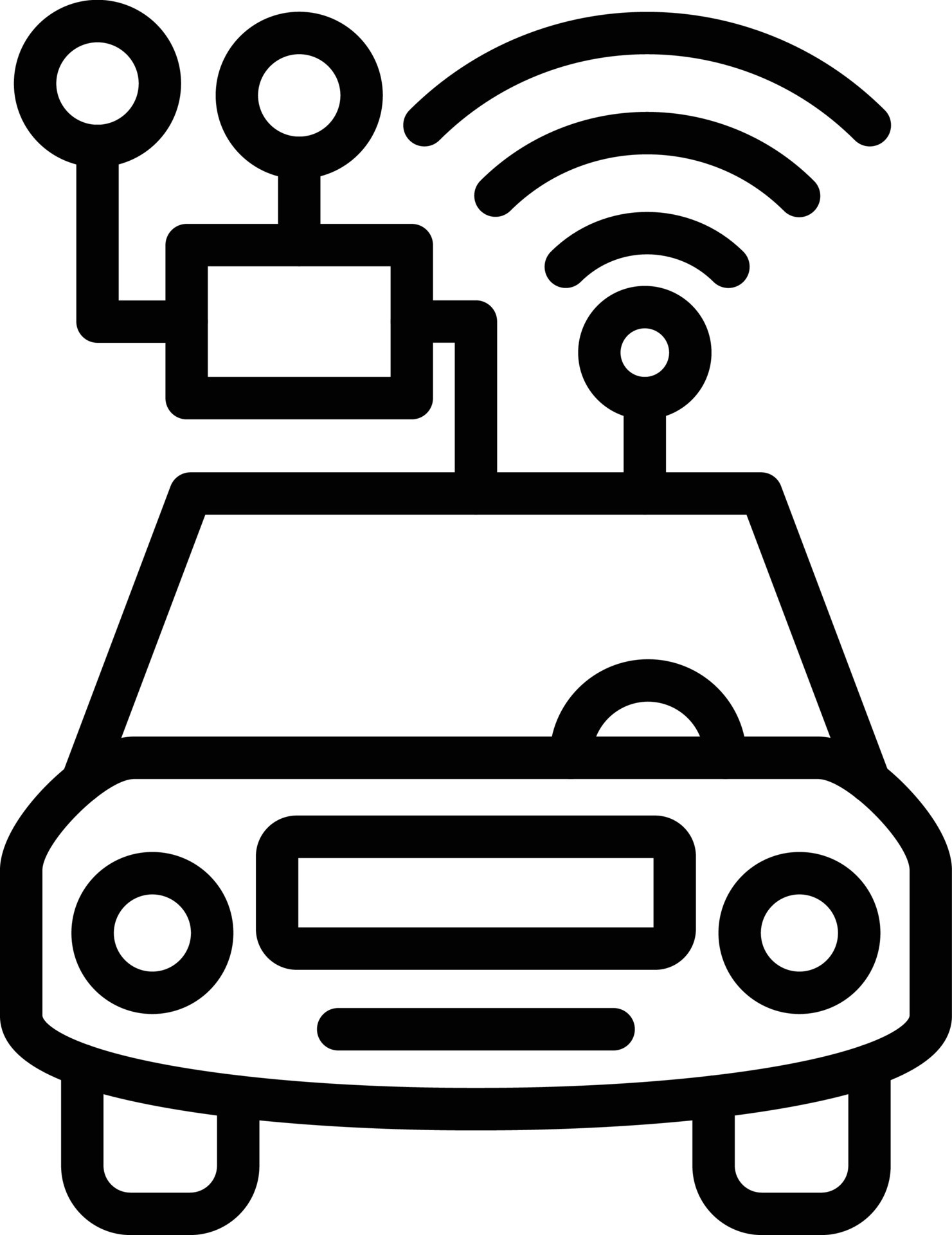 Smart Car Vector Icon Style 22242982 Vector Art at Vecteezy