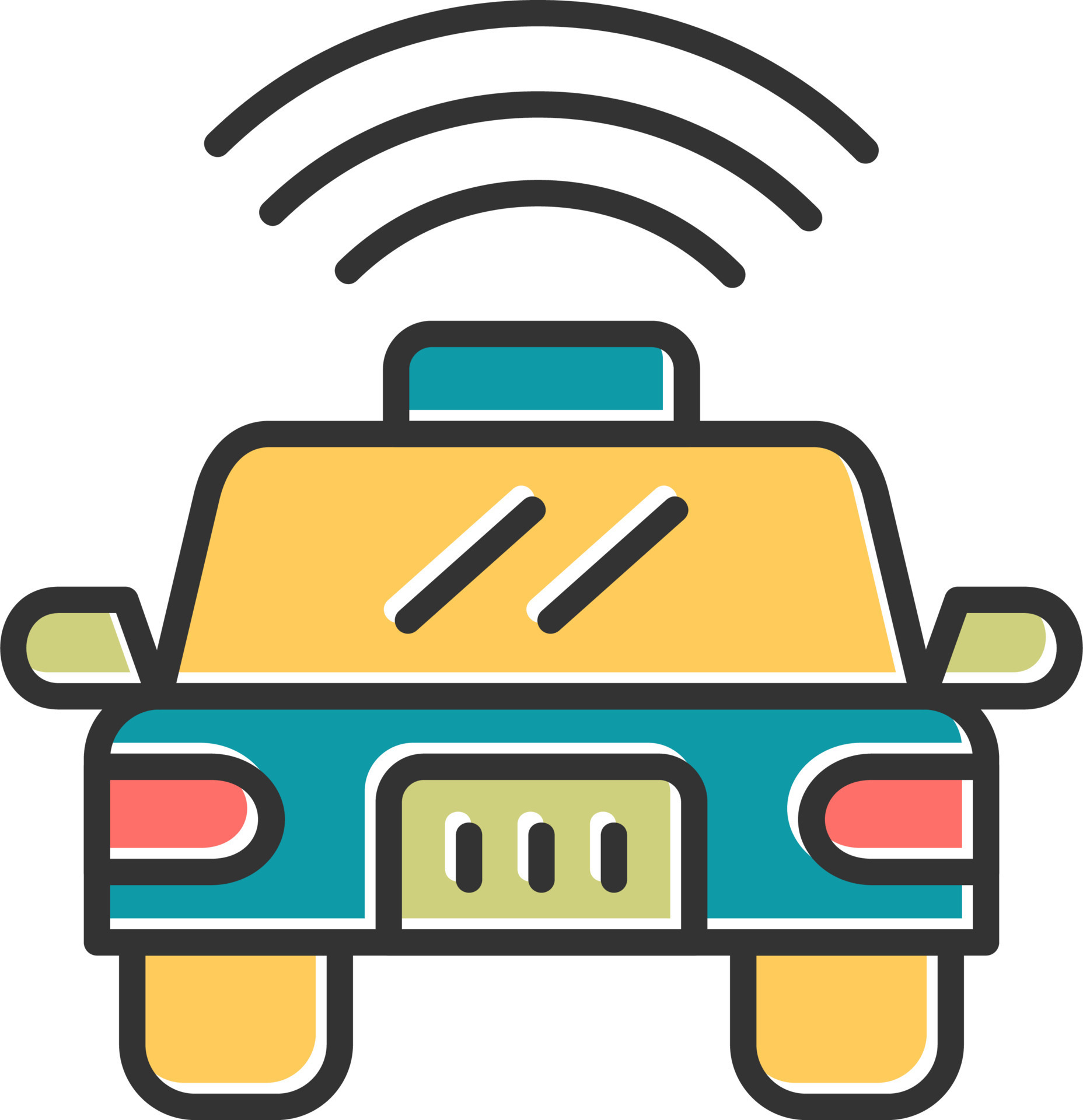 Smart Car Vector Icon 22691146 Vector Art at Vecteezy