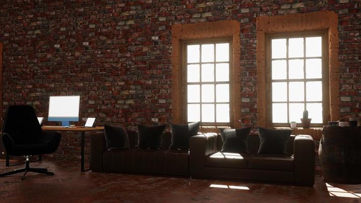 Brick Wall Living Room Stock Photos, Images and Backgrounds for Free ...