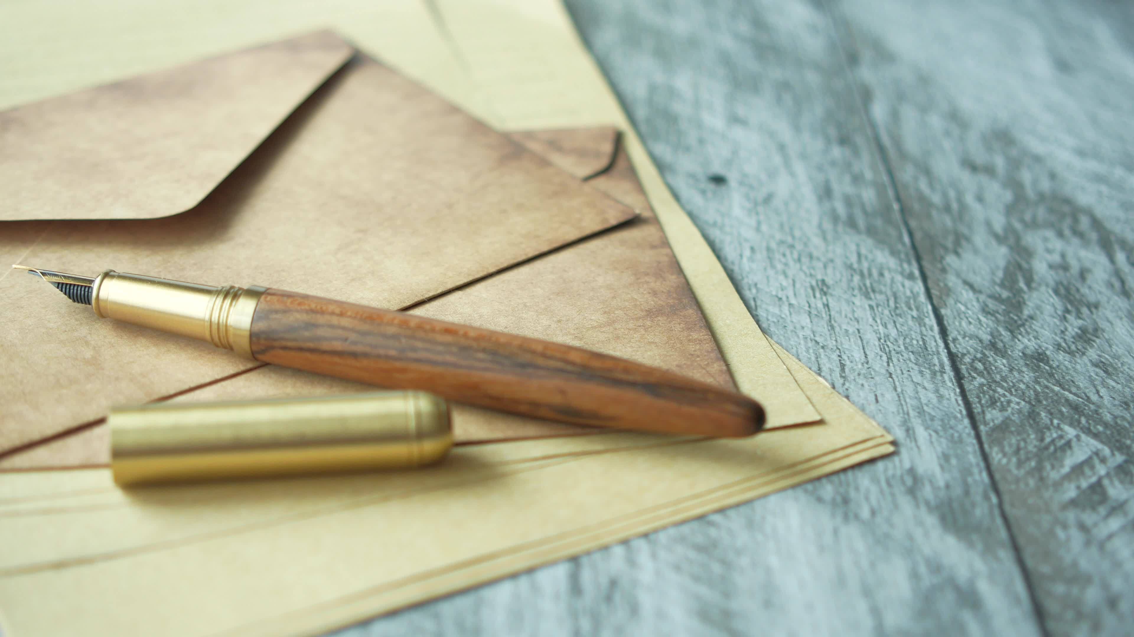 Vintage Letter Stock Video Footage for Free Download