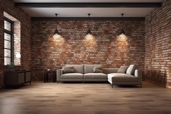 Brick Living Room Stock Photos, Images and Backgrounds for Free Download