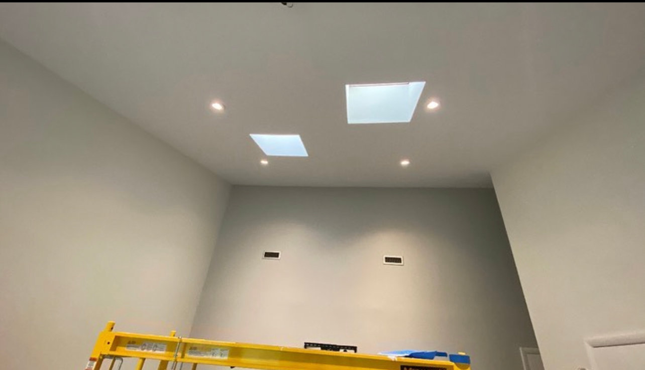 Before and After New Ceiling