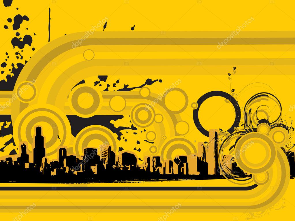 Abstract grunge city background — Stock Vector © alliesinteract #1857796