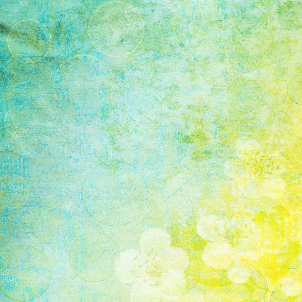 Vintage paper with flowers — Stock Photo © welena #4854155