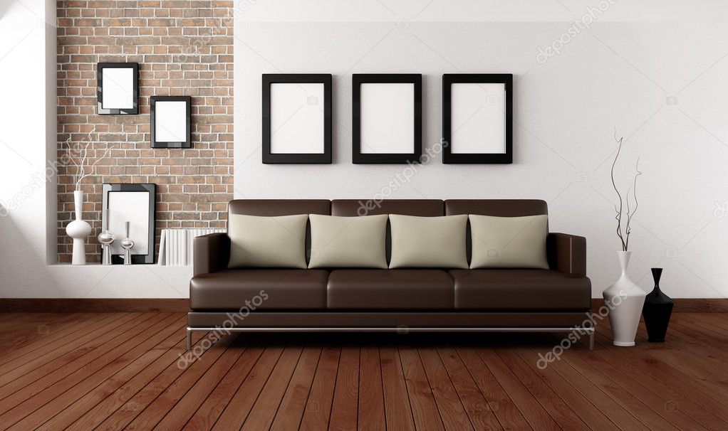 Contemporary living room ⬇ Stock Photo, Image by © archideaphoto #5097292