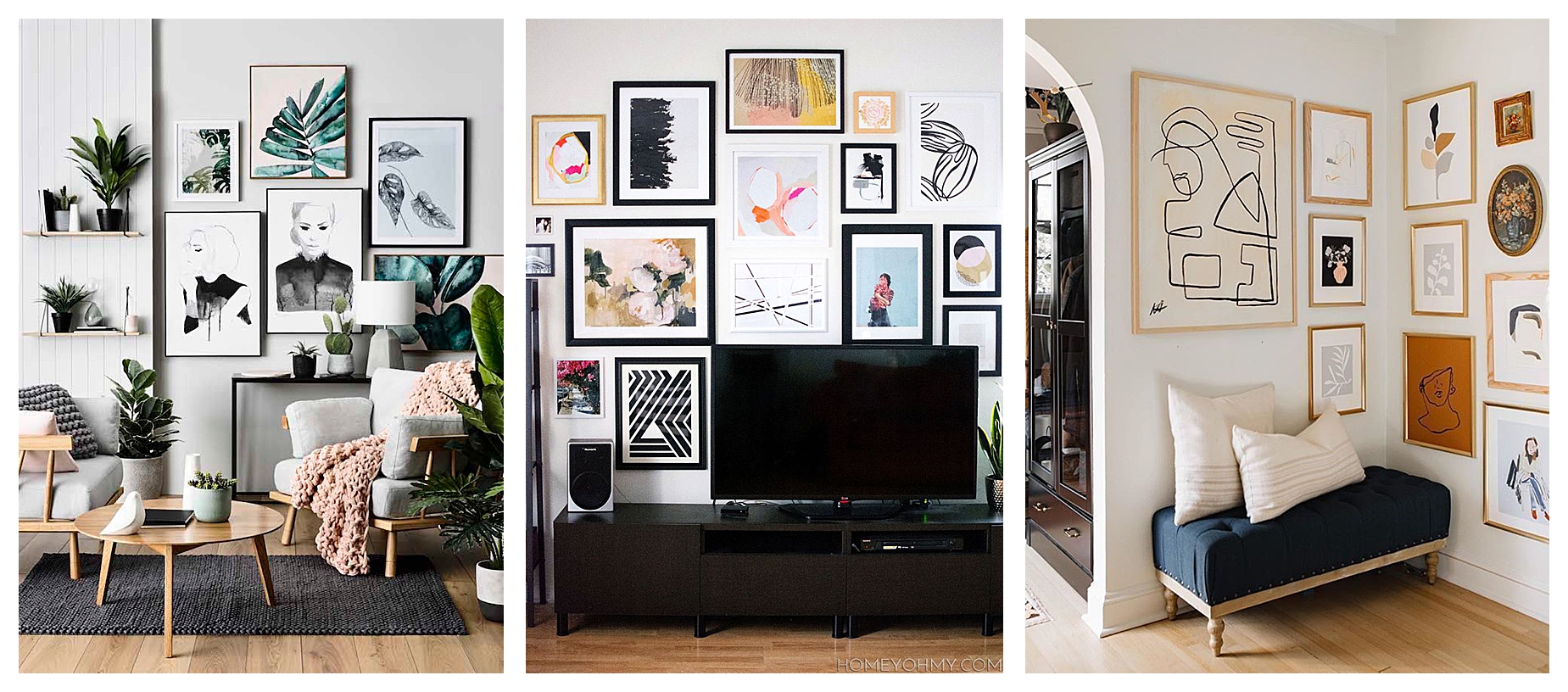Trends For Living Room Gallery Wall Inspiration pictures | Jenycontacto