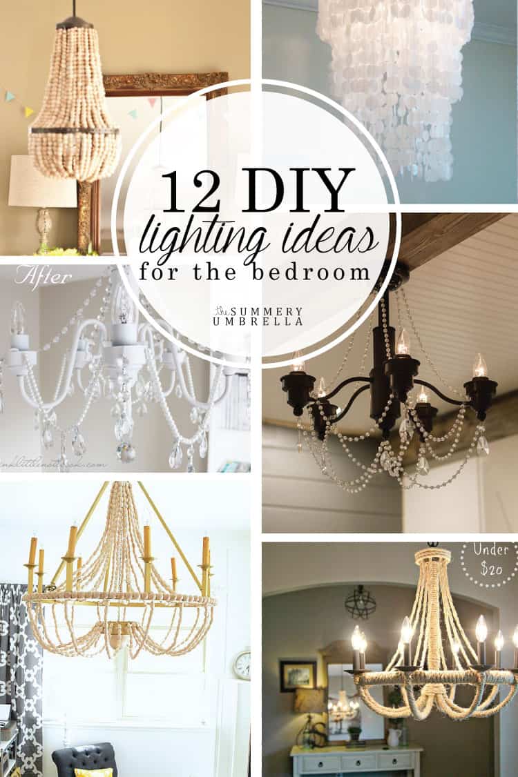 12 DIY Lighting Ideas for the Bedroom | The Summery Umbrella