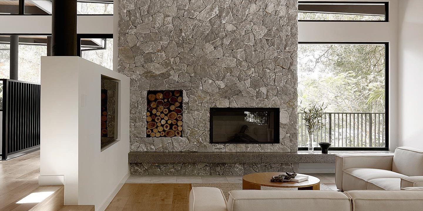 Living Room Designs With Stone Fireplace | Baci Living Room