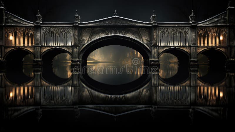 Building Architecture Dark Background Stock Illustration - Illustration ...