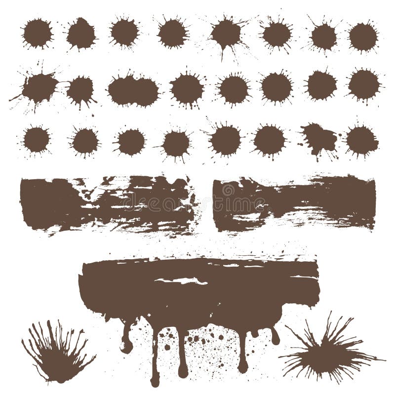 Grunge design element set stock vector. Illustration of artistic - 18570252