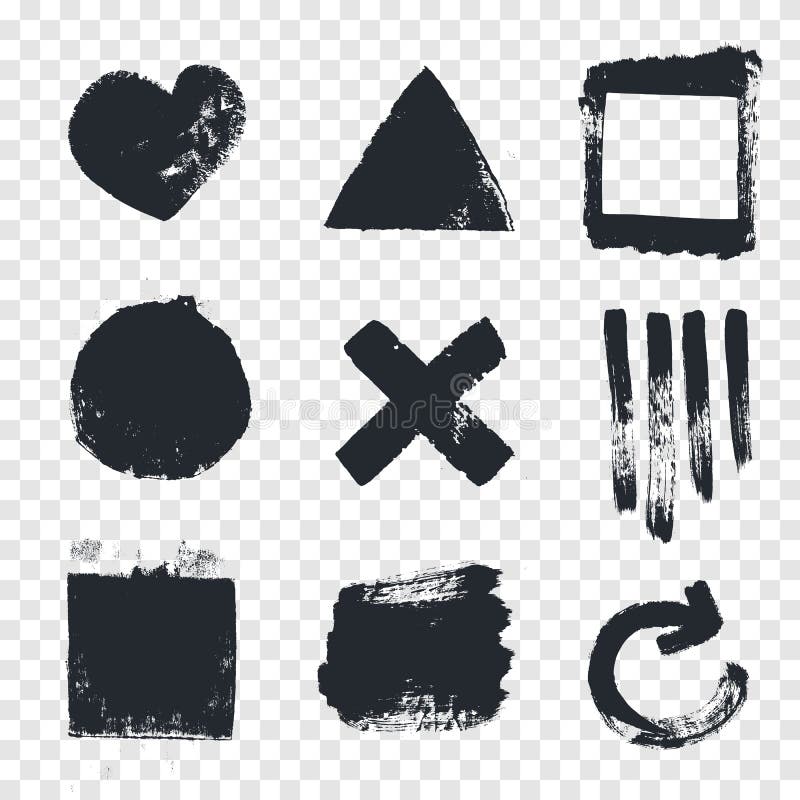Grungy design elements. stock vector. Illustration of prism - 73372353
