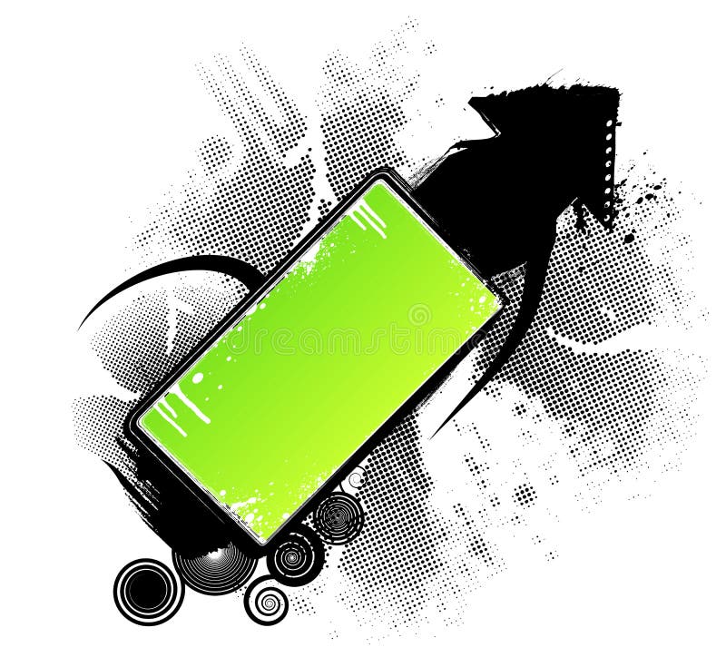 Grunge Modern Tree Design Element Stock Vector - Illustration of ...