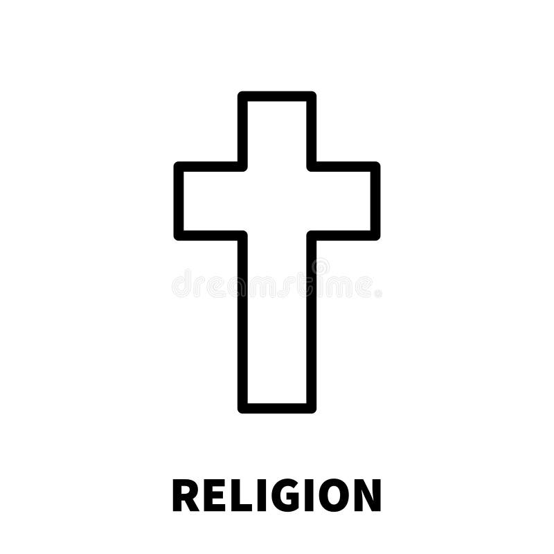 Religion Icon or Logo in Modern Line Style. Stock Illustration ...