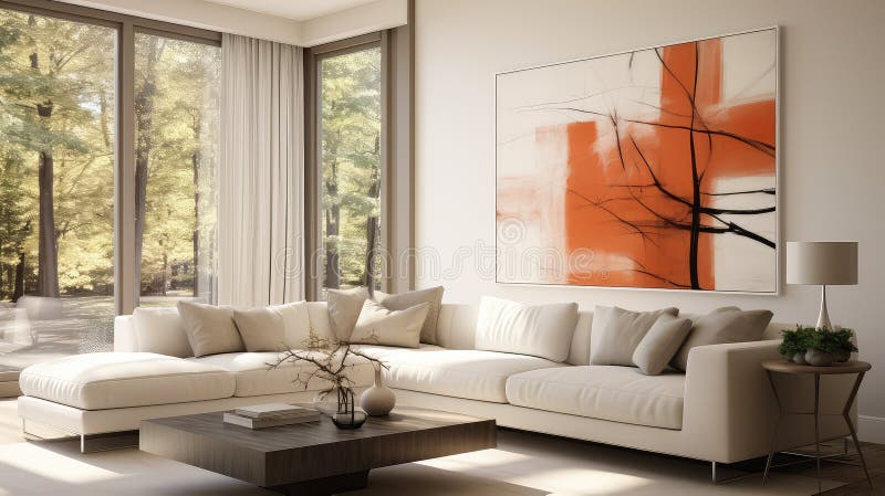 Sleek Interior Design Architecture Stock Illustration - Illustration of ...