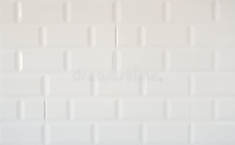 White Ceramic Tiles on the Wall Stock Image - Image of decorative ...