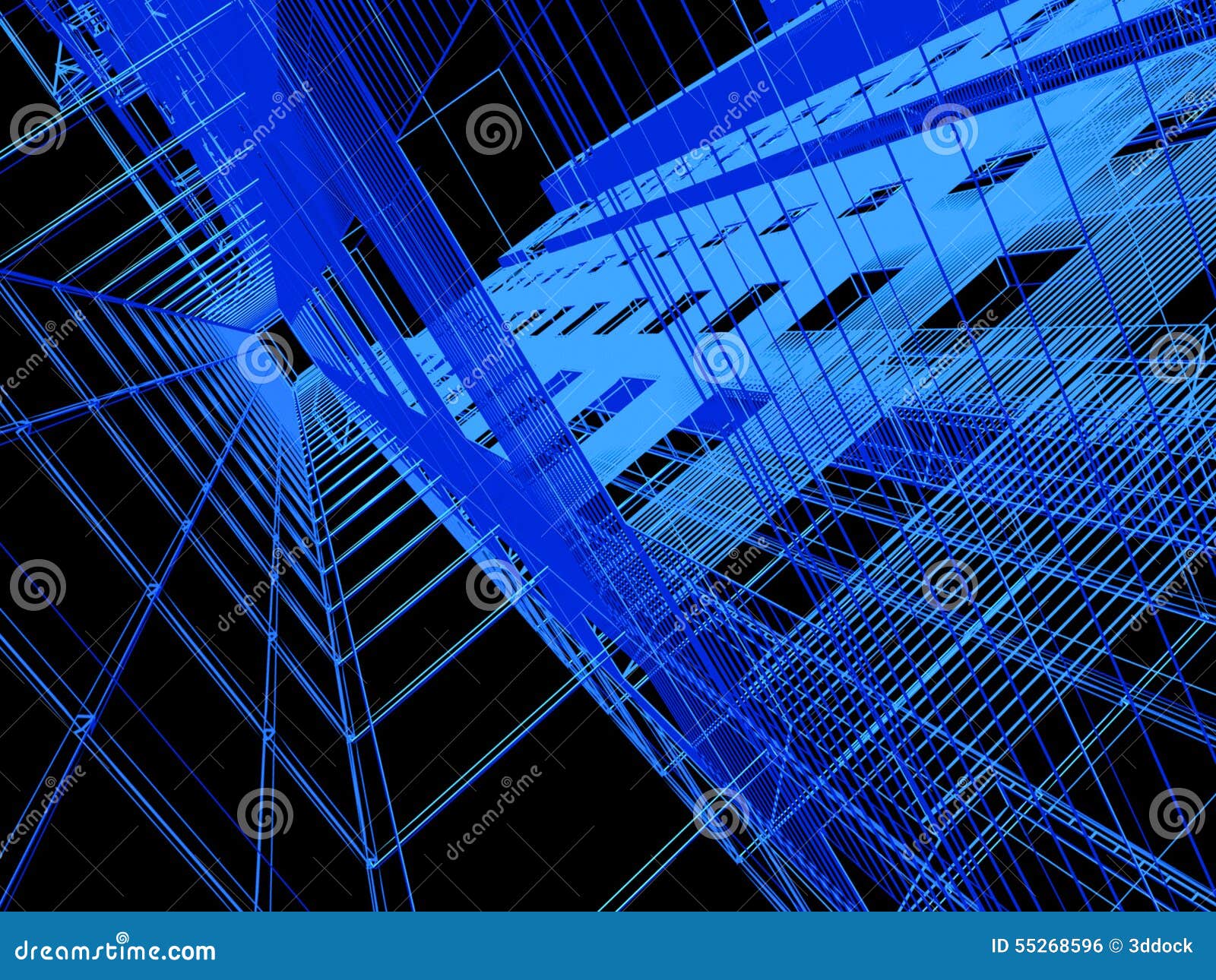 Abstract Modern Architecture Stock Illustration - Illustration of ...